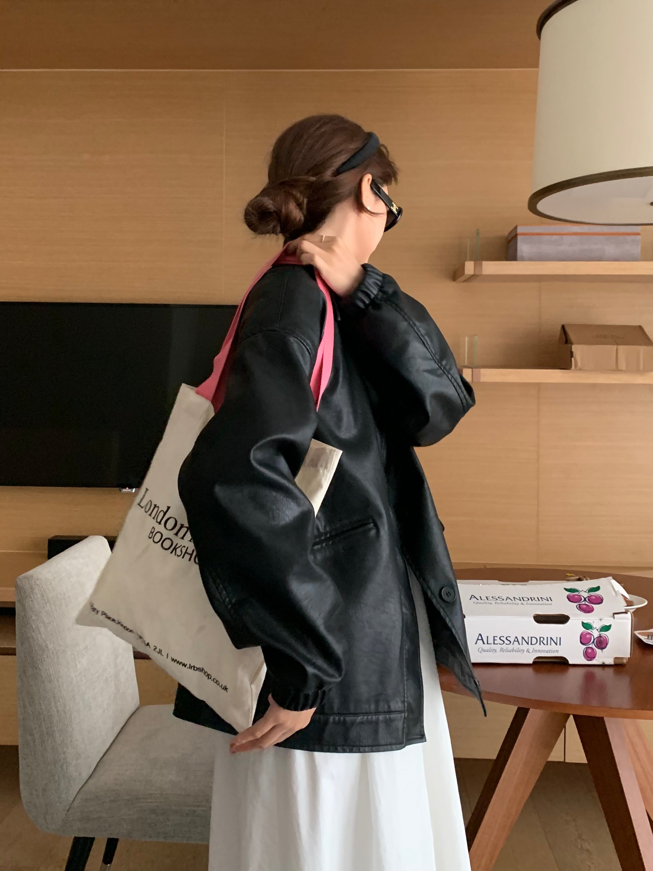 Peach Pink London Review Bookshop Canvas Bag