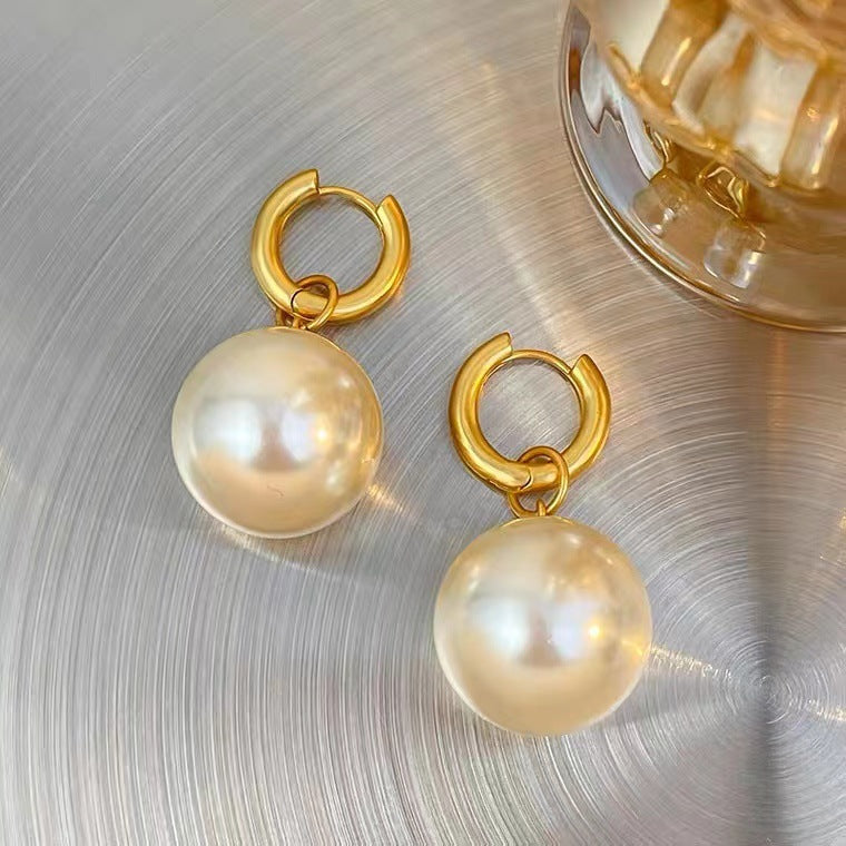 Classic Vintage Pearl Detachable Light Luxury Pearl Earrings