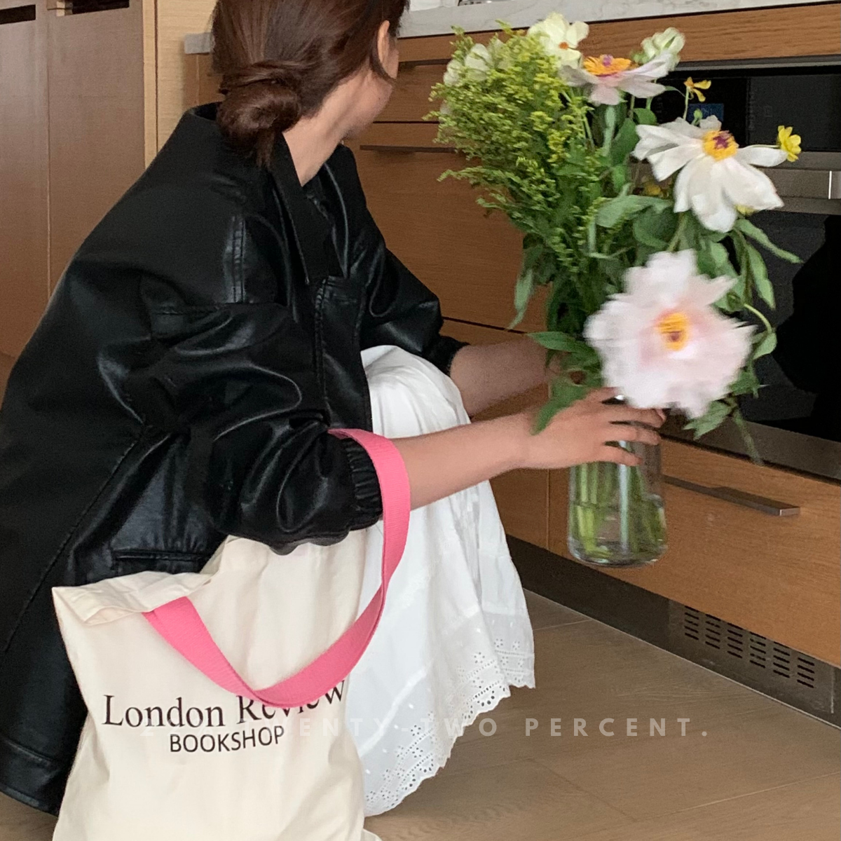 Peach Pink London Review Bookshop Canvas Bag