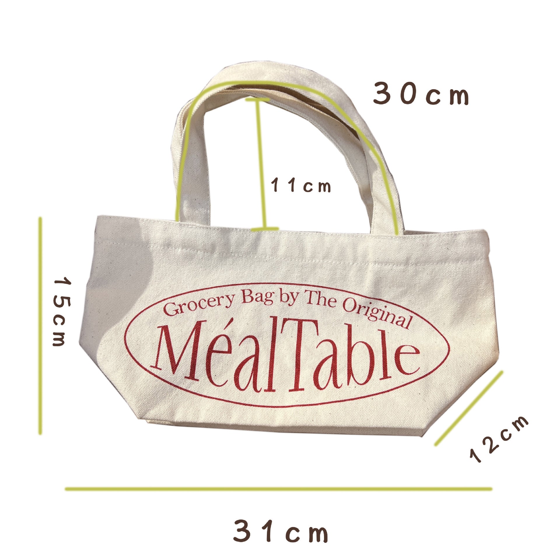 Retro Printed Small Canvas Handbag Carry-on Lunch Bag
