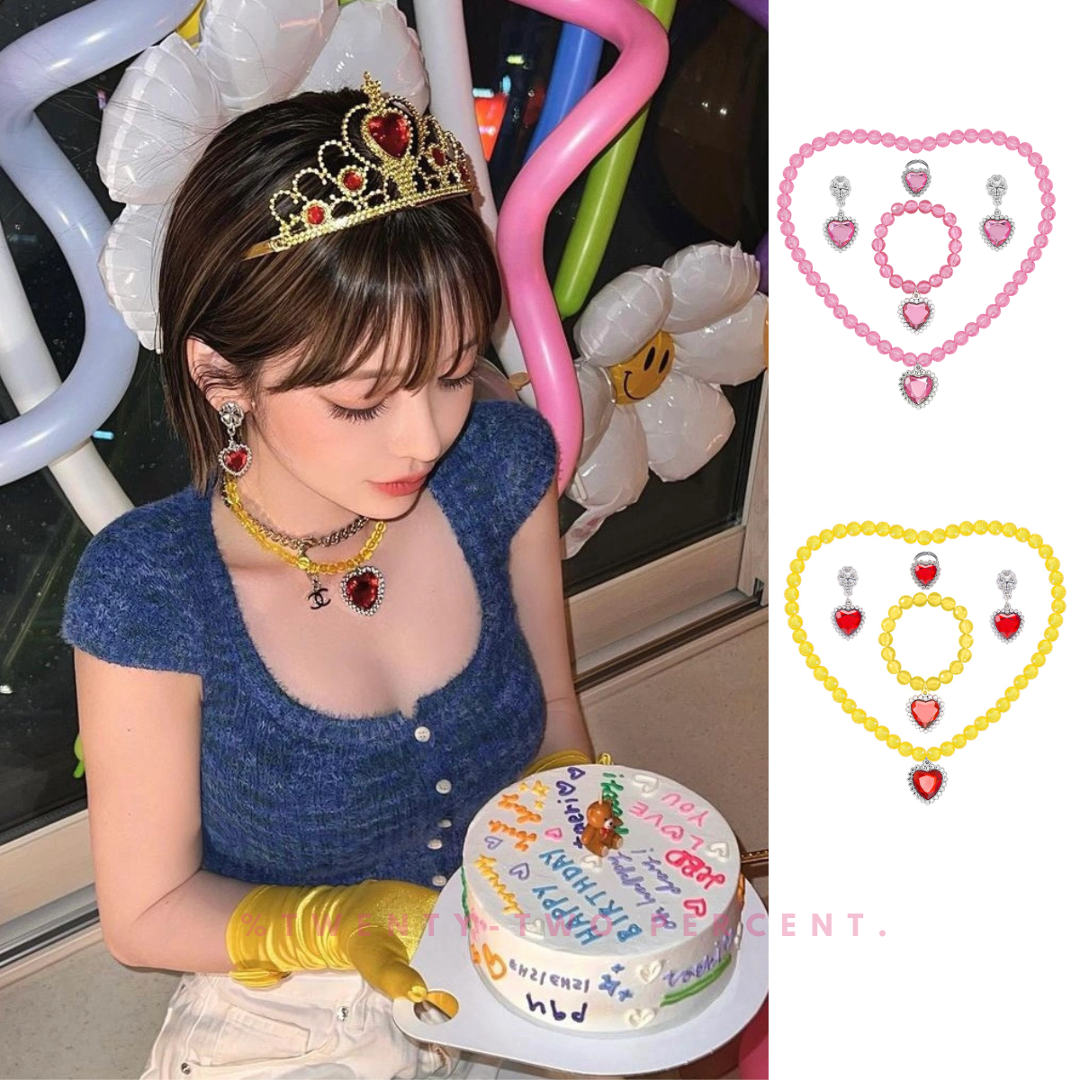 Korean Birthday Princess Jewelry Set