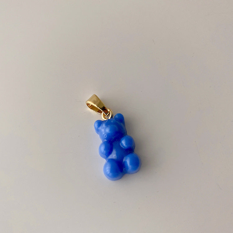 Rainbow Gummy Teddy Bear Versatile Necklace