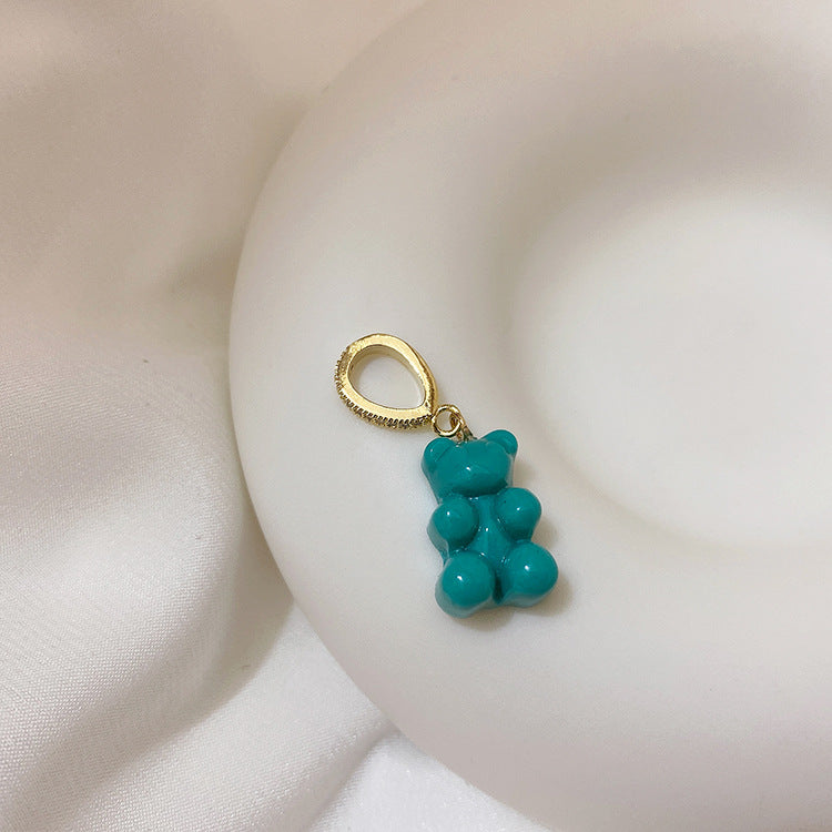 Rainbow Gummy Teddy Bear Versatile Necklace