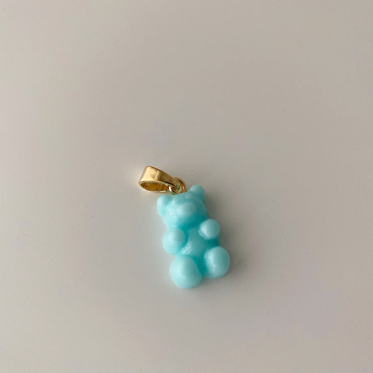 Rainbow Gummy Teddy Bear Versatile Necklace