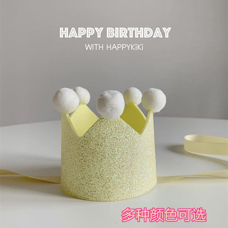 Birthday Party Pompom Crown