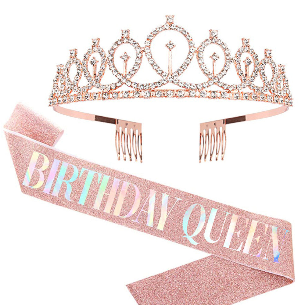 Birthday Queen Crown Birthday Party Set