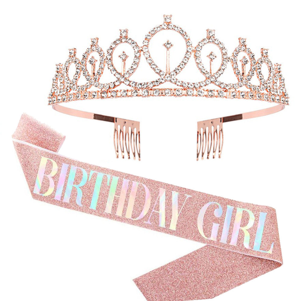 Birthday Queen Crown Birthday Party Set