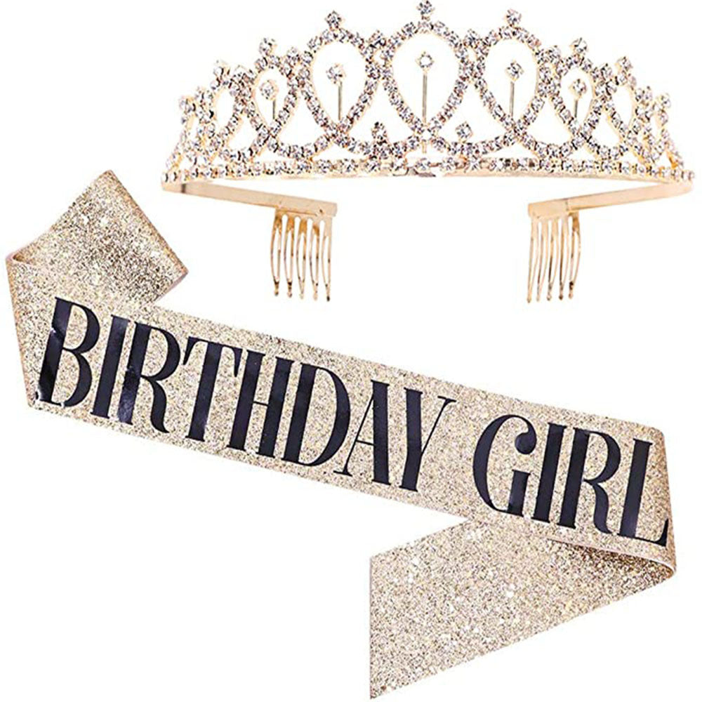 Birthday Queen Crown Birthday Party Set