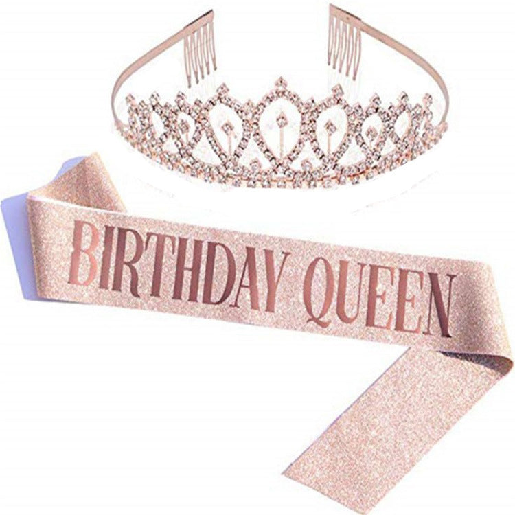 Birthday Queen Crown Birthday Party Set
