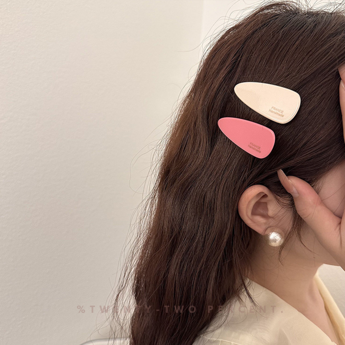 France Handmade Gentle Cute Pink Hairpin