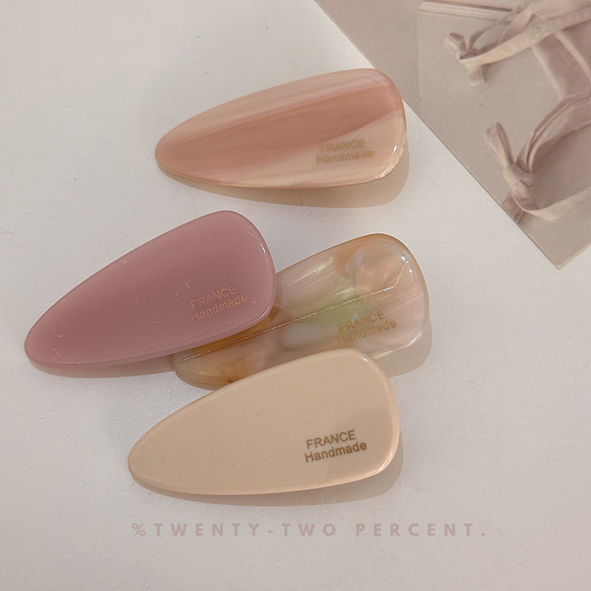 France Handmade Gentle Cute Pink Hairpin