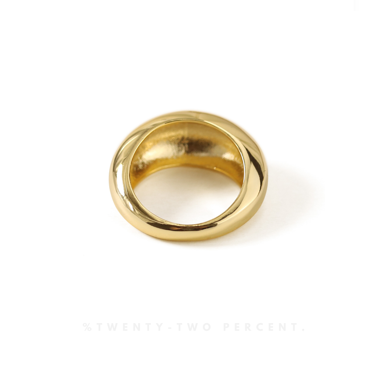 Minimalism Plated 18k Solid Gold Ring