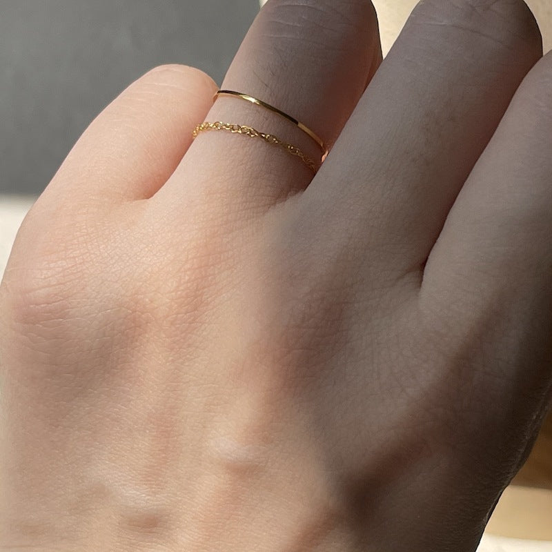 Ultra-Thin 0.5mm Curved 14K Versatile Plain Band Ring