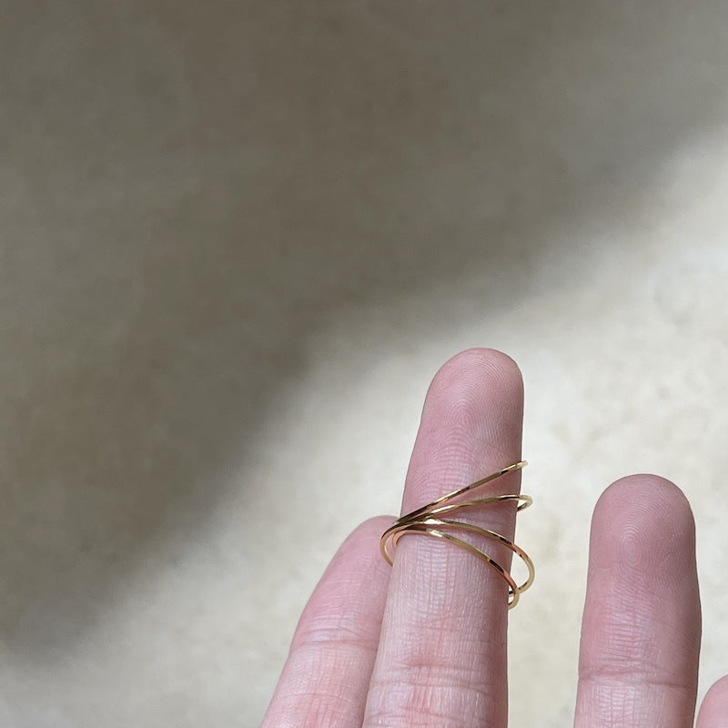 Ultra-Thin 0.5mm Curved 14K Versatile Plain Band Ring