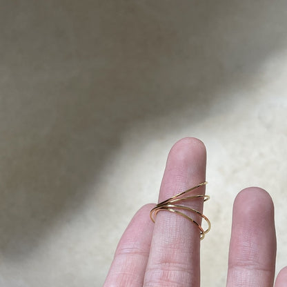 Ultra-Thin 0.5mm Curved 14K Versatile Plain Band Ring