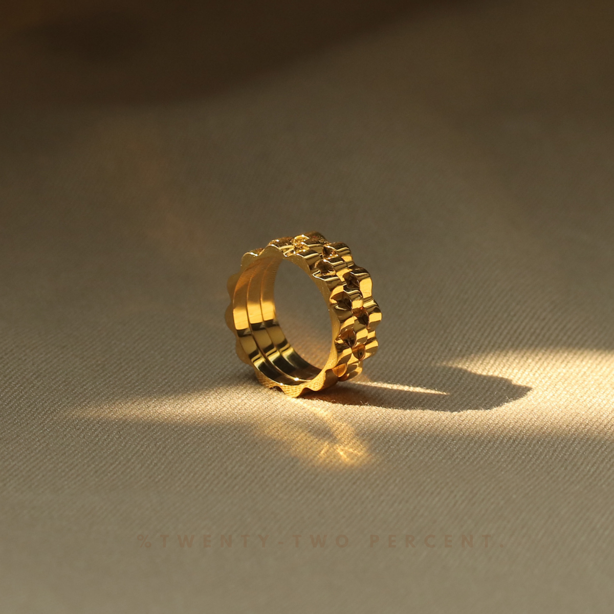 Gear-designed Minimalist Watch Chain Ring