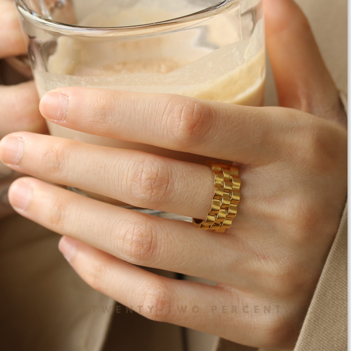 Gear-designed Minimalist Watch Chain Ring
