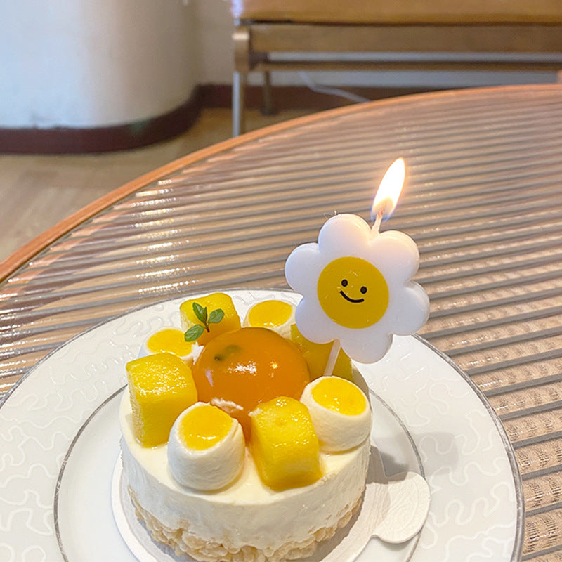 Cute Daisy Sunflower Birthday Candles