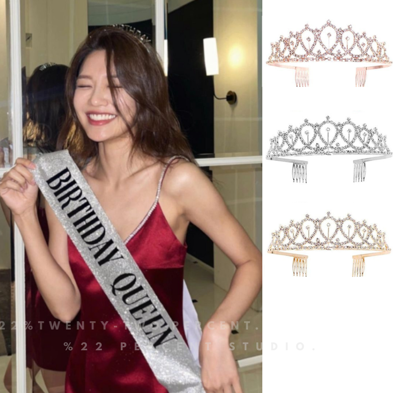 Birthday Queen Crown Birthday Party Set