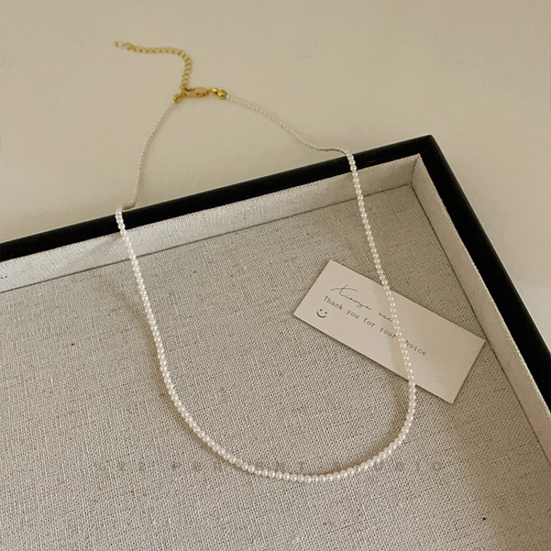 Women's High-End White Pearl Necklace(2mm/3mm/4mm)