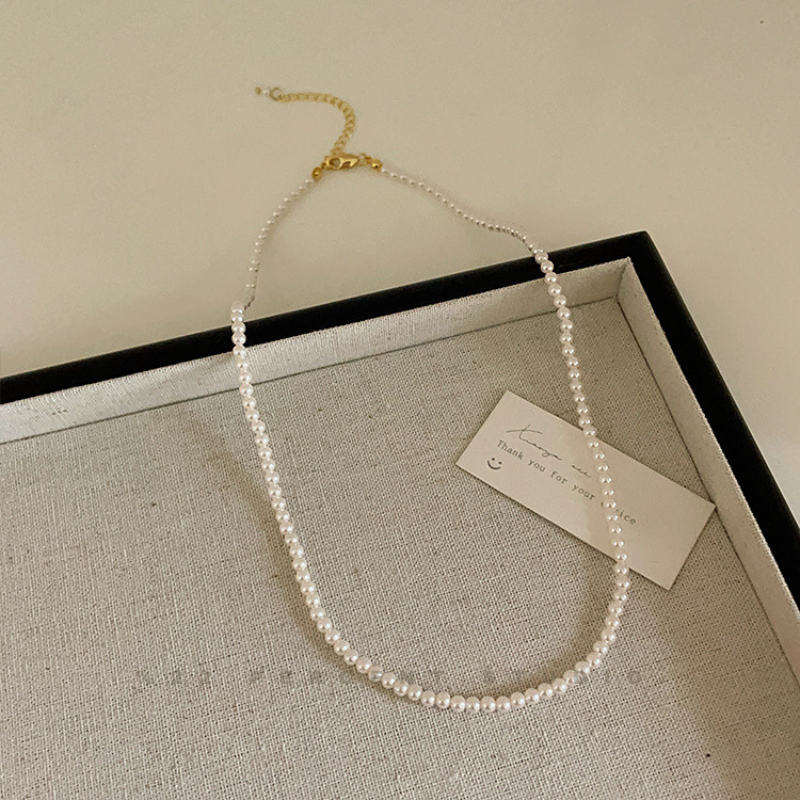 Women's High-End White Pearl Necklace(2mm/3mm/4mm)