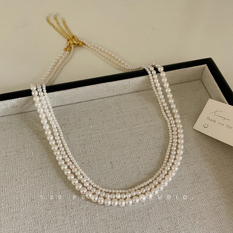 Women's High-End White Pearl Necklace(2mm/3mm/4mm)