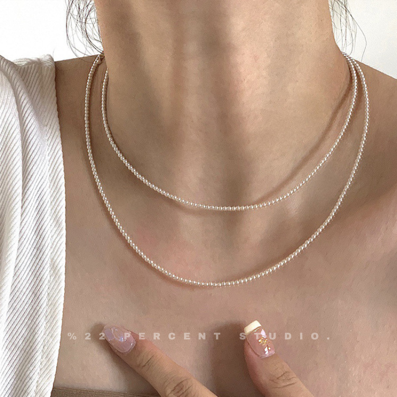 Women's High-End White Pearl Necklace(2mm/3mm/4mm)