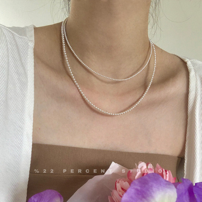 Women's High-End White Pearl Necklace(2mm/3mm/4mm)