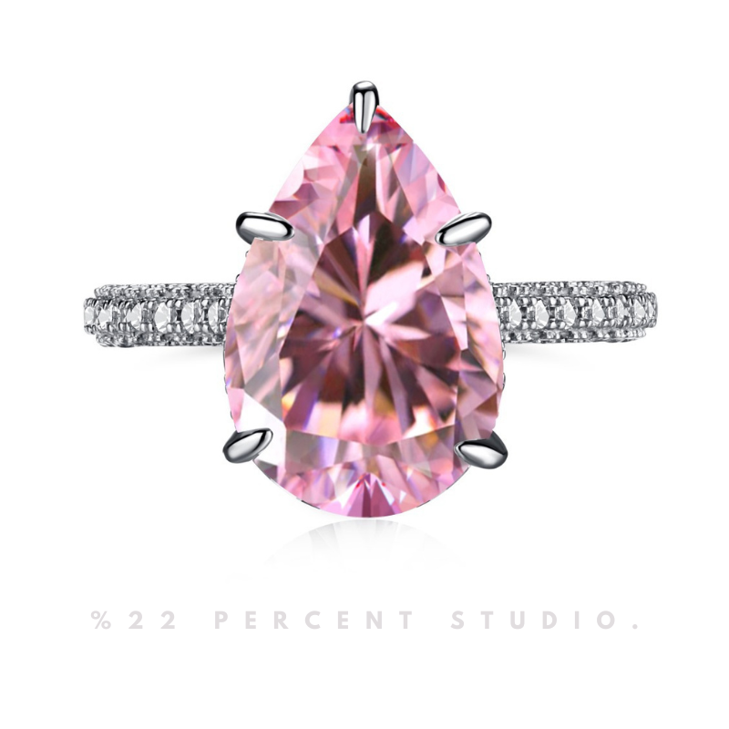 Crystal Sterling Silver Rhodium-Plated & Cubic Zirconia Ring