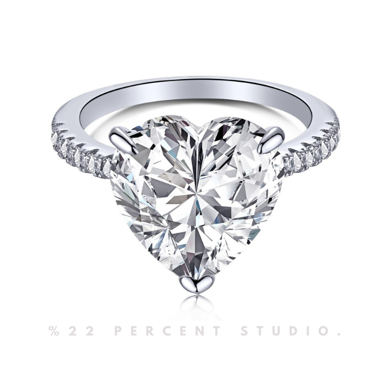 Crystal Sterling Silver Rhodium-Plated & Cubic Zirconia Ring
