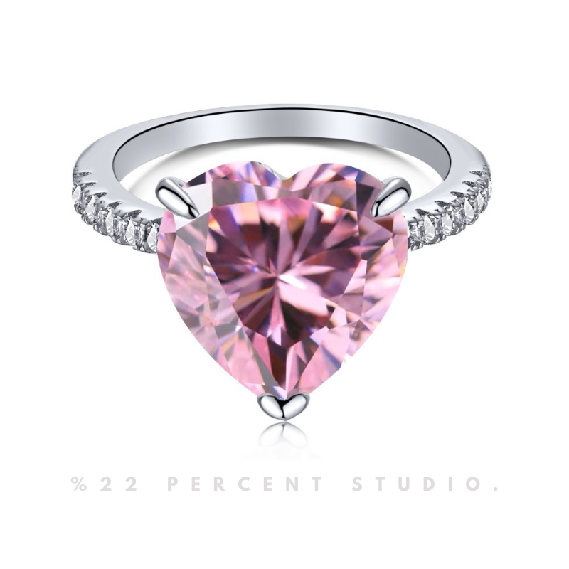 Crystal Sterling Silver Rhodium-Plated & Cubic Zirconia Ring