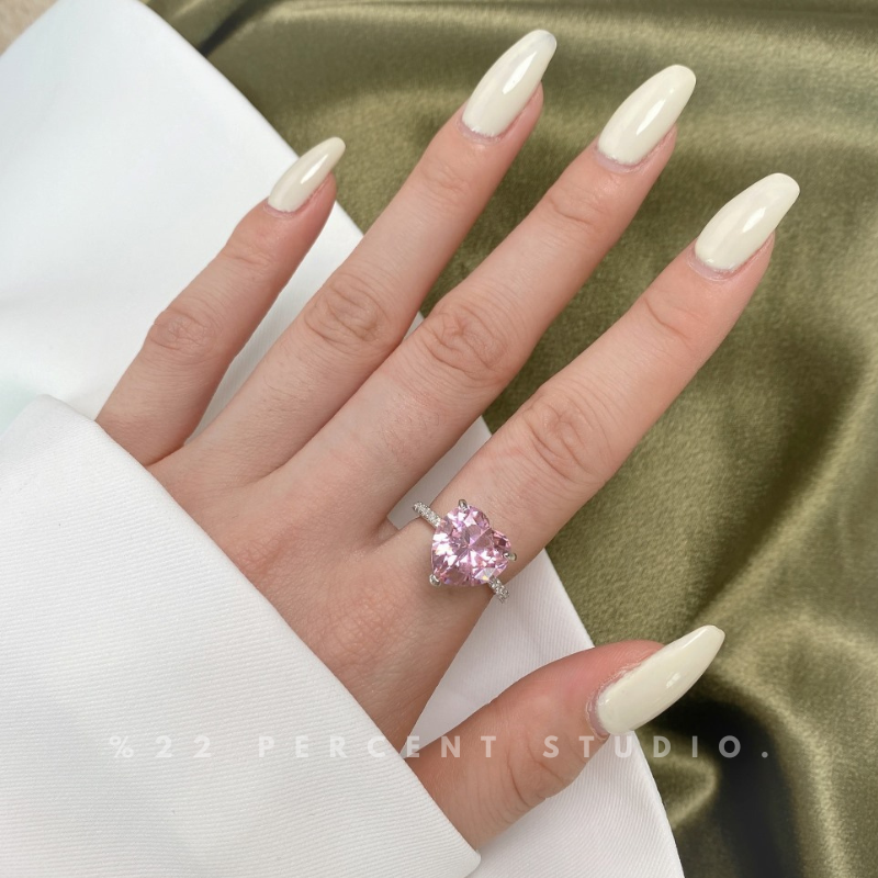 Crystal Sterling Silver Rhodium-Plated & Cubic Zirconia Ring
