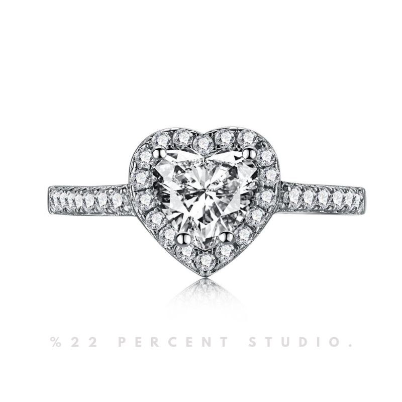 Crystal Sterling Silver Rhodium-Plated & Cubic Zirconia Ring