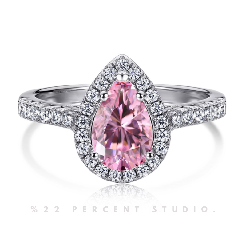 Crystal Sterling Silver Rhodium-Plated & Cubic Zirconia Ring