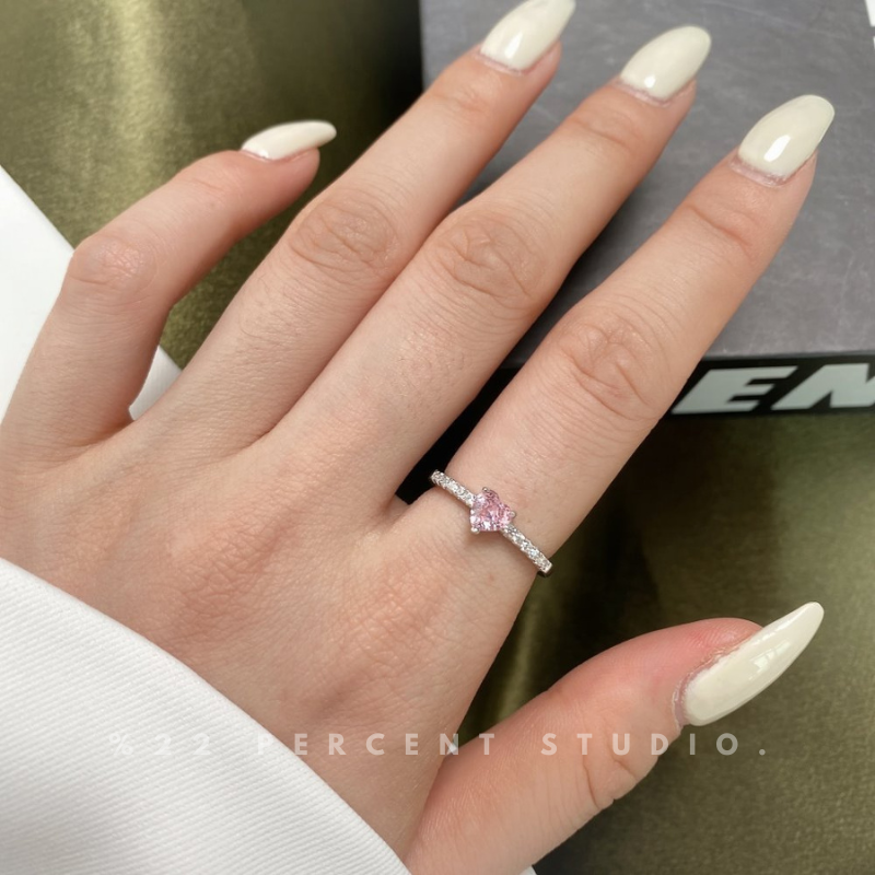 Crystal Sterling Silver Rhodium-Plated & Cubic Zirconia Ring