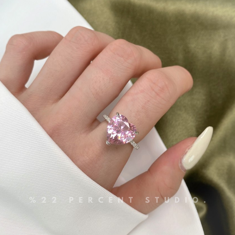 Crystal Sterling Silver Rhodium-Plated & Cubic Zirconia Ring