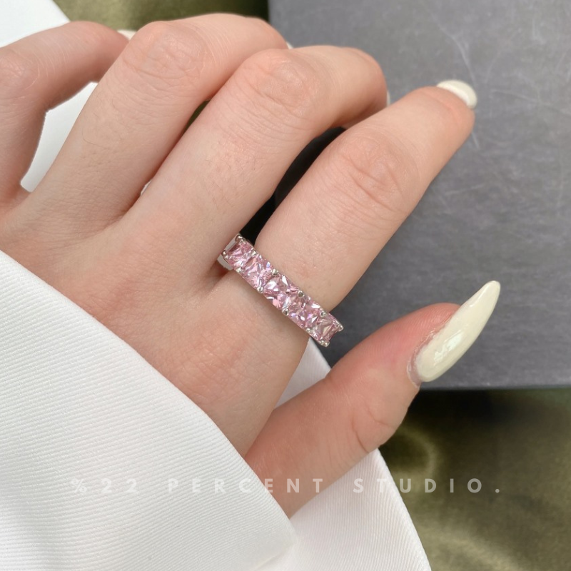 Crystal Sterling Silver Rhodium-Plated & Cubic Zirconia Ring