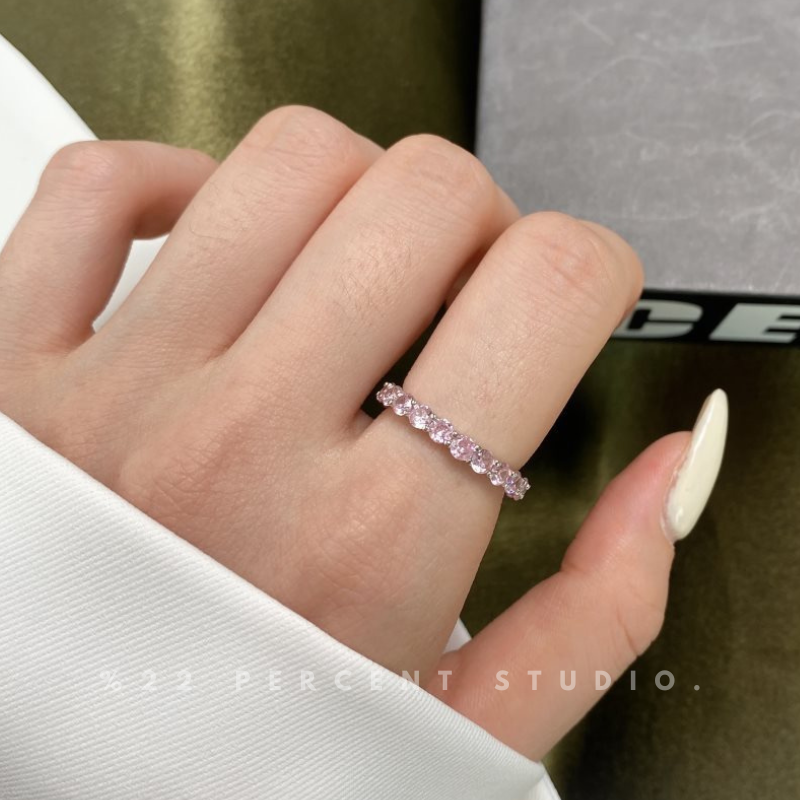 Crystal Sterling Silver Rhodium-Plated & Cubic Zirconia Ring