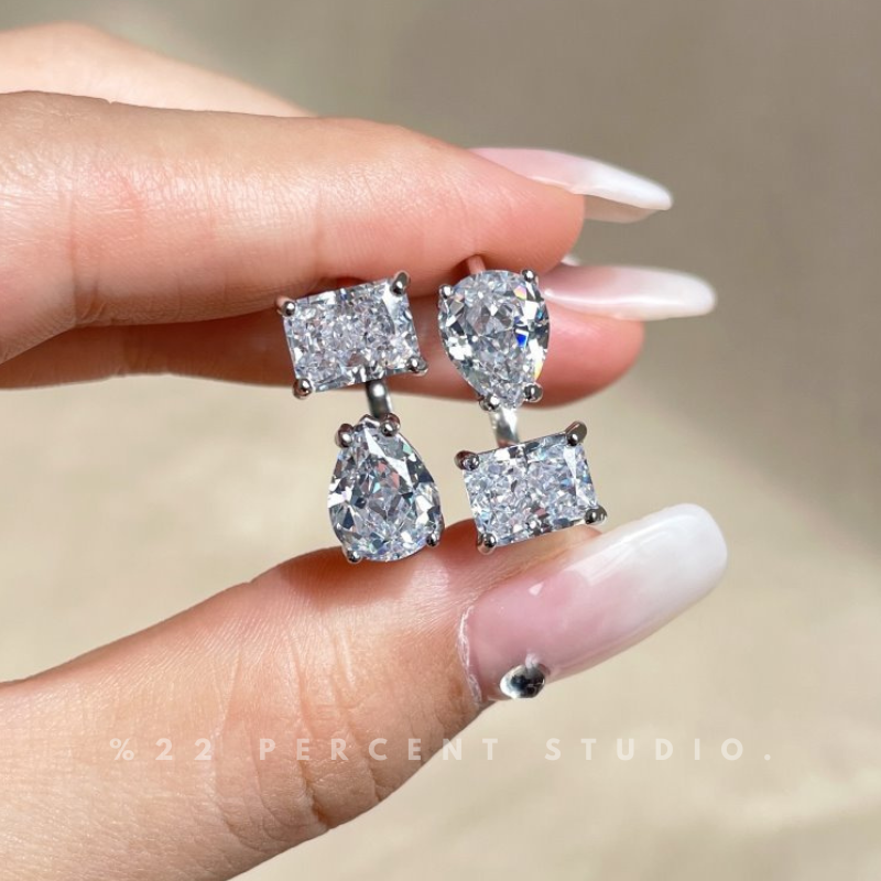 Crystal Sterling Silver Rhodium-Plated & Cubic Zirconia Ring