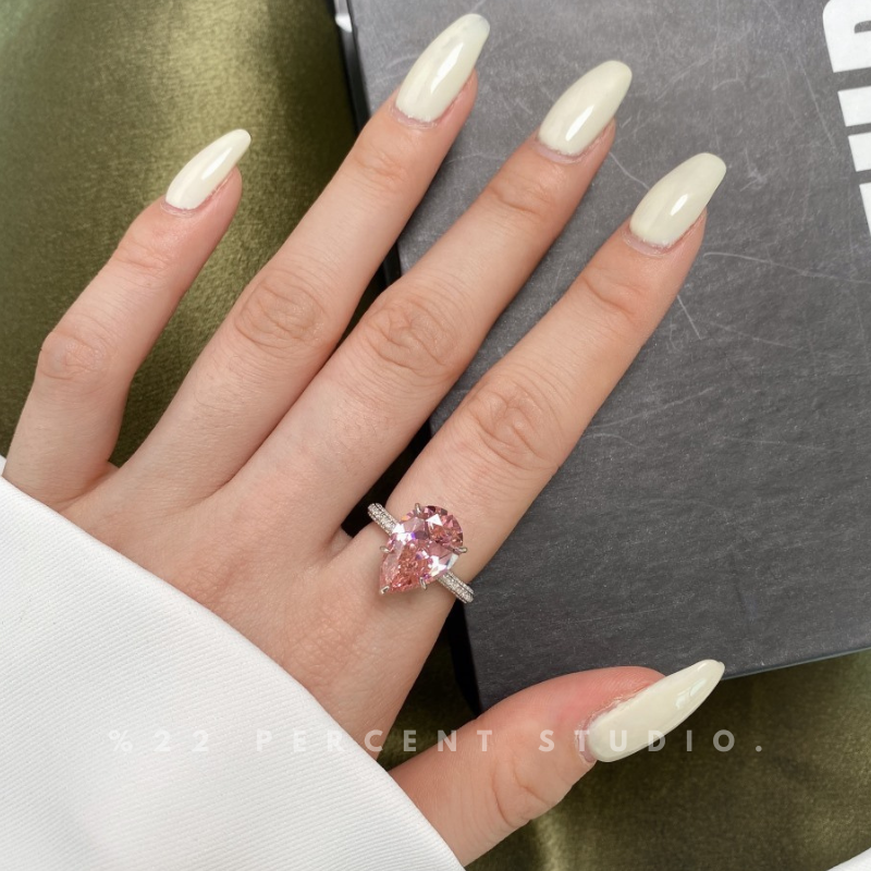 Crystal Sterling Silver Rhodium-Plated & Cubic Zirconia Ring