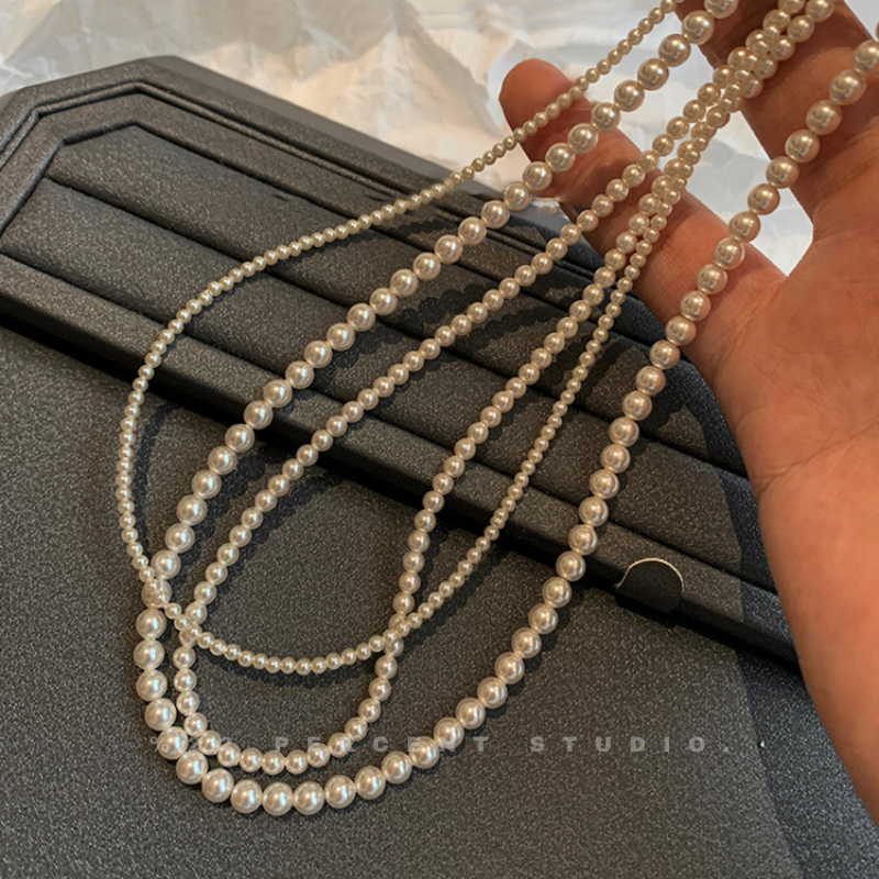 Women's High-End White Pearl Necklace(2mm/3mm/4mm)