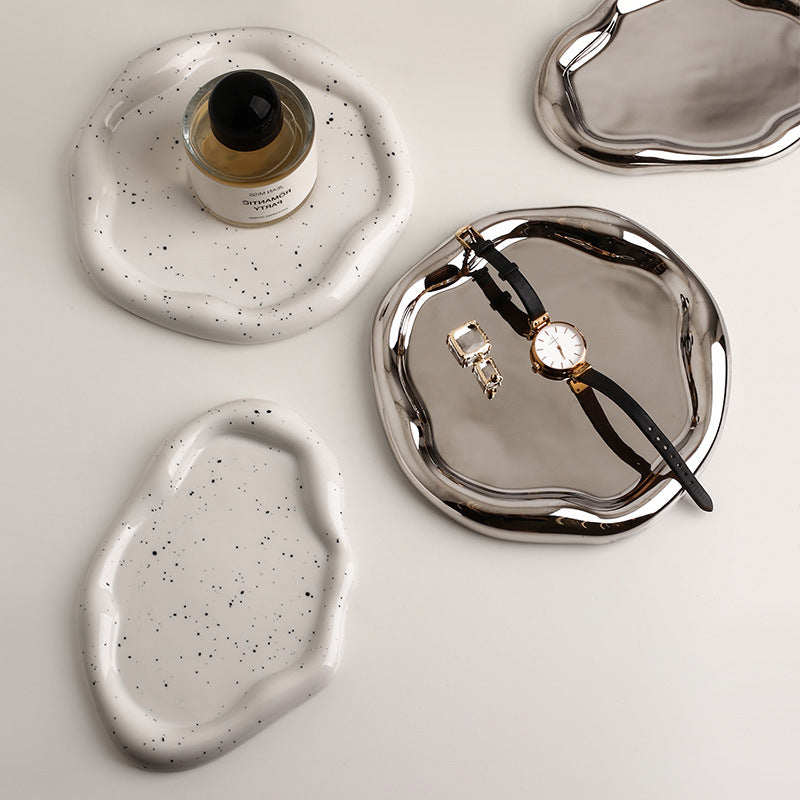 Nordic Style Jewelry Display Tray with Candle Holder
