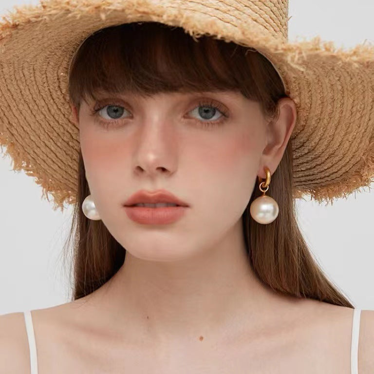 Classic Vintage Pearl Detachable Light Luxury Pearl Earrings