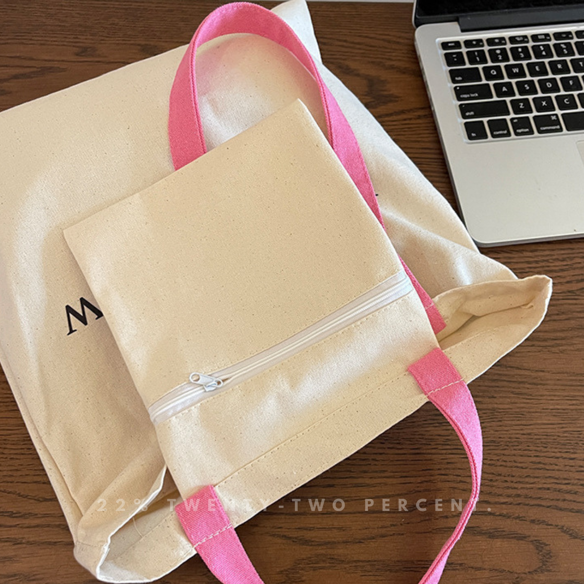 Peach Pink London Review Bookshop Canvas Bag
