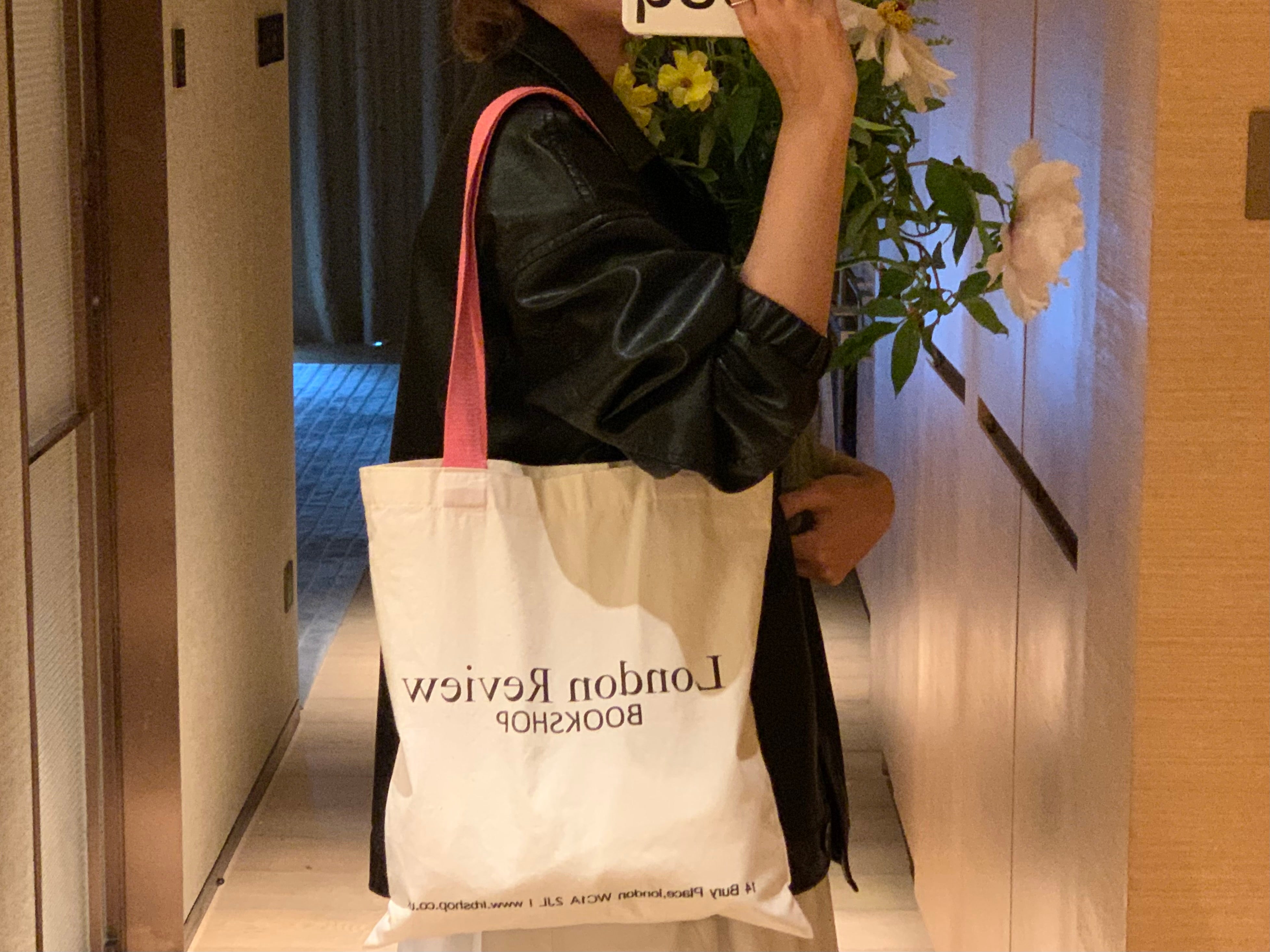Peach Pink London Review Bookshop Canvas Bag