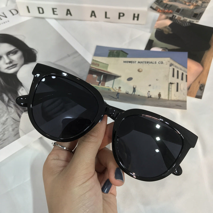 Korean Round Sunglasses Milk Tea Jelly Color  Sunglasses