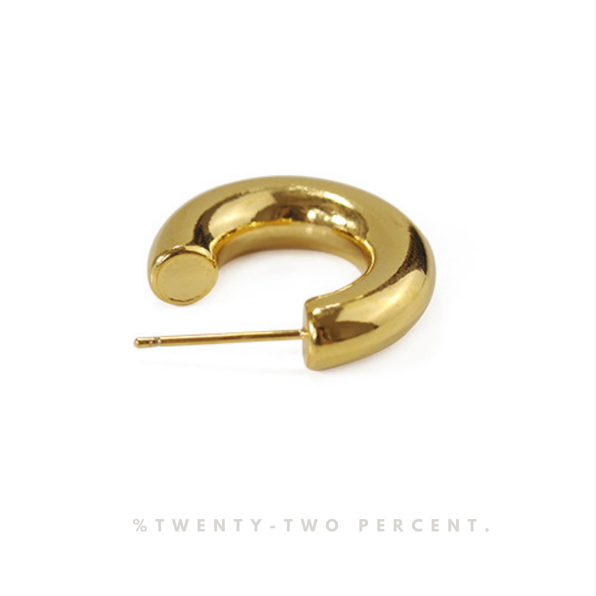 Minimalist C-shaped Earrings Silver/Gold