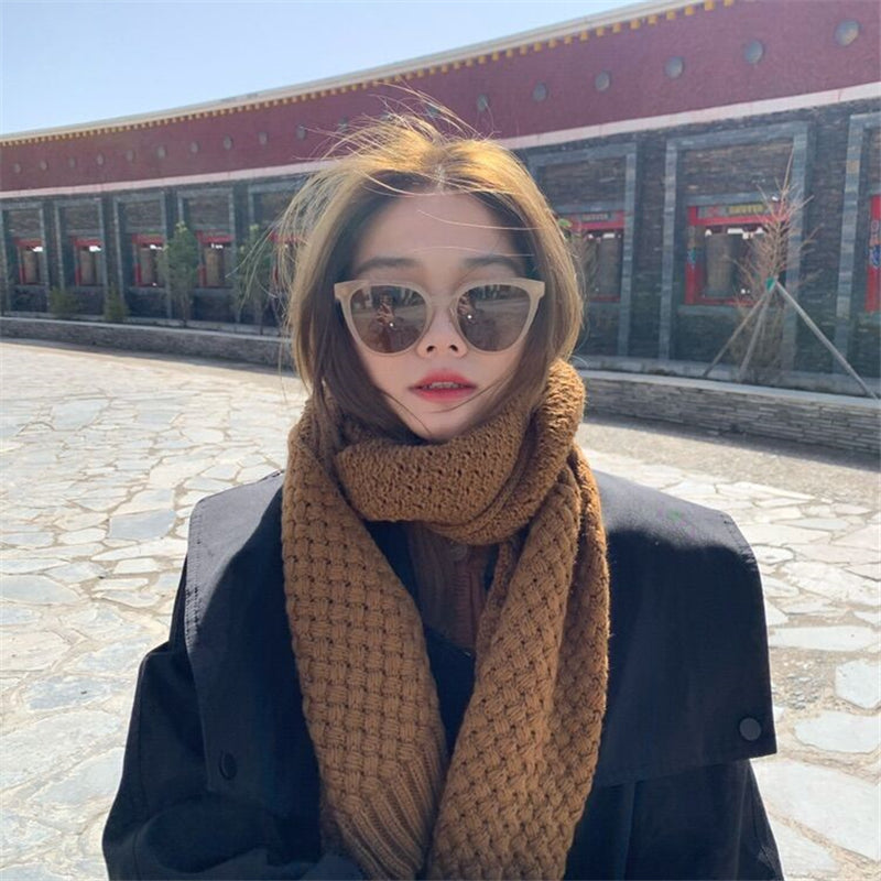 Korean Round Sunglasses Milk Tea Jelly Color  Sunglasses