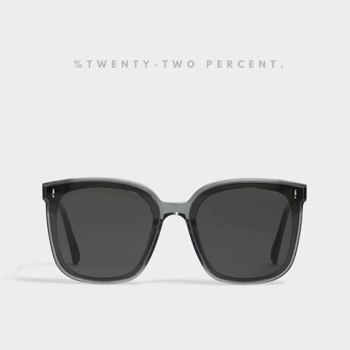 Korean Oversized Black Square Frame Sunglasses
