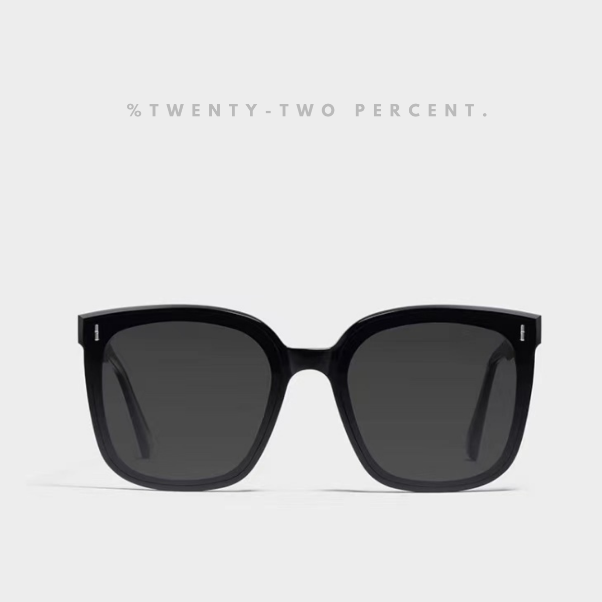 Korean Oversized Black Square Frame Sunglasses